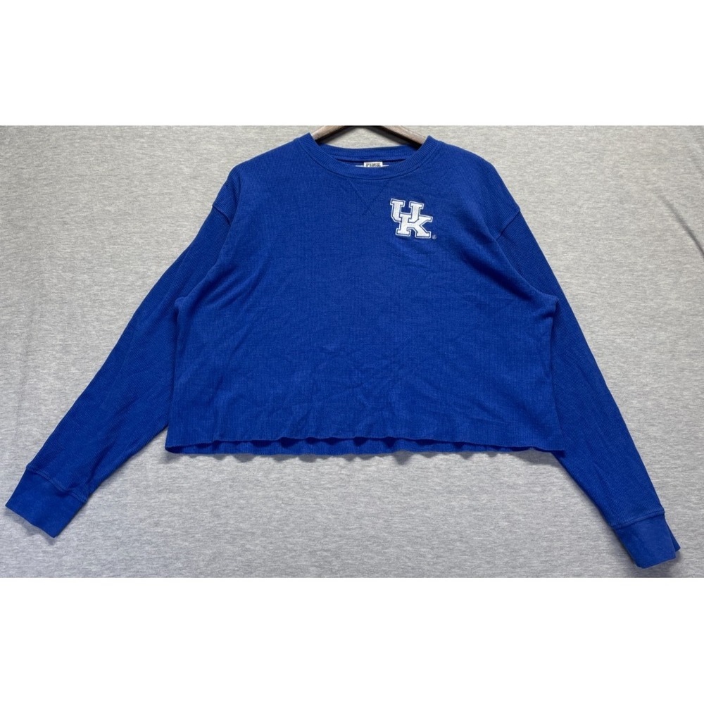 Kentucky Wildcats Shirt Womens Medium Blue Pink Victoria's Secret Football NCAA